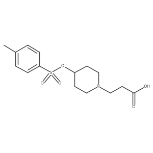 3-{4-[(4-Methylbenzenesulfonyl)oxy]piperidin-1-yl}propanoic acid结构式