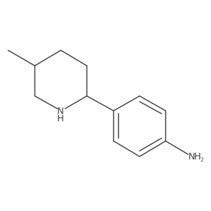 rel-4-((2R,5S)-5-Methylpiperidin-2-yl)aniline Structure