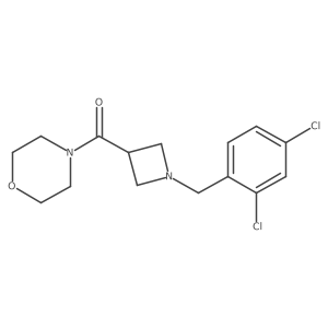 4-{1-[(2,4-Dichlorophenyl)methyl]azetidine-3-carbonyl}morpholine结构式
