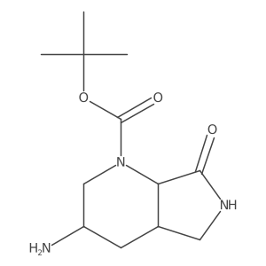 tert-butyl (3R,4aS,7aS)-3-amino-7-oxo-3,4,4a,5,6,7a-hexahydro-2H-pyrrolo[3,4-b]pyridine-1-carboxylate Structure