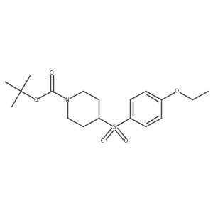 Tert-butyl 4-((4-ethoxyphenyl)sulfonyl)piperidine-1-carboxylate Structure