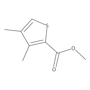 Methyl 3,4-dimethylthiophene-2-carboxylate结构式