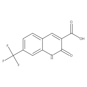 2-Oxo-7-(trifluoromethyl)-1,2-dihydroquinoline-3-carboxylic acid结构式