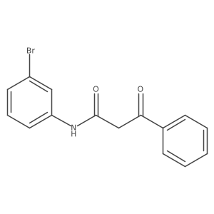 N-(3-bromophenyl)-3-oxo-3-phenylpropionamide结构式