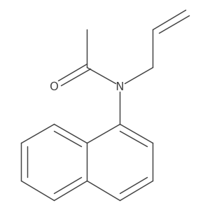 N-1-Naphthalenyl-N-2-propen-1-ylacetamide结构式