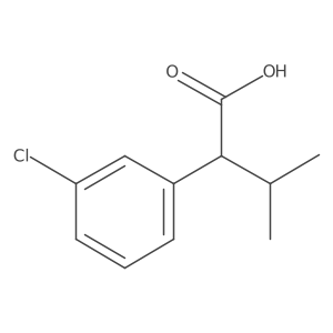 2-(3-Chlorophenyl)-3-methylbutanoic acid结构式
