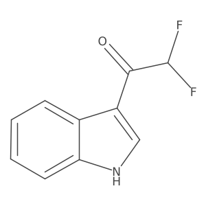 2,2-Difluoro-1-(1H-indol-3-YL)ethan-1-one结构式