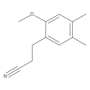 3-(2-Methoxy-4,5-dimethylphenyl)propanenitrile结构式