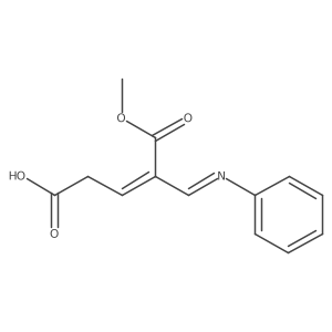 1-Methyl 2-[(phenylimino)methyl]-2-pentenedioate Structure