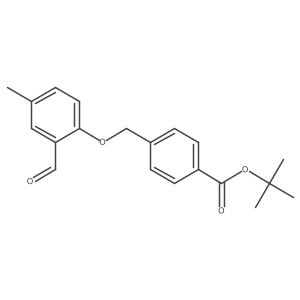 tert-Butyl 4-((2-formyl-4-methylphenoxy)methyl)benzoate结构式