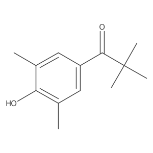 1-(4-Hydroxy-3,5-dimethylphenyl)-2,2-dimethylpropan-1-one Structure