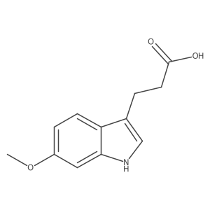 3-(6-Methoxy-3-indolyl)propanoic Acid Structure