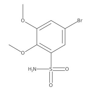 5-Bromo-2,3-dimethoxybenzenesulfonamide结构式