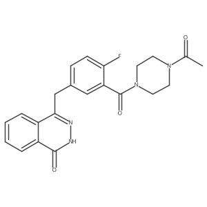 4-({3-[(4-Acetylpiperazin-1-yl)carbonyl]-4-fluorophenyl}methyl)-1,2-dihydrophthalazin-1-one结构式