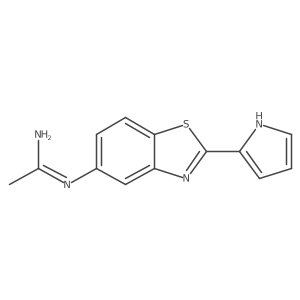 N-(2-(1H-pyrrol-2-yl)benzo[d]thiazol-5-yl)acetamidine结构式