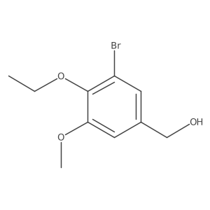 (3-Bromo-4-ethoxy-5-methoxyphenyl)methanol Structure