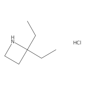 2,2-Diethylazetidine hydrochloride Structure