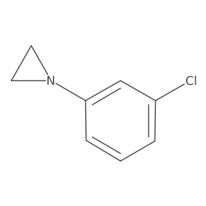 1-(3-Chlorophenyl)aziridine结构式