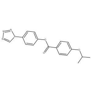 4-(1H-tetrazol-1-yl)phenyl 4-isopropoxybenzoate Structure