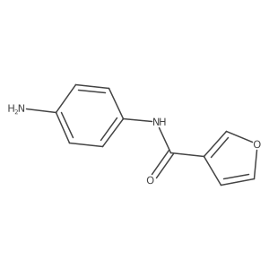 N-(4-aminophenyl)furan-3-carboxamide结构式