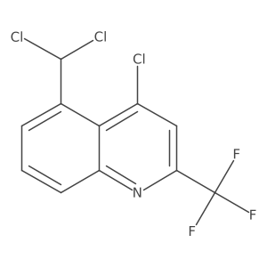 4-Chloro-5-(dichloromethyl)-2-(trifluoromethyl)quinoline Structure
