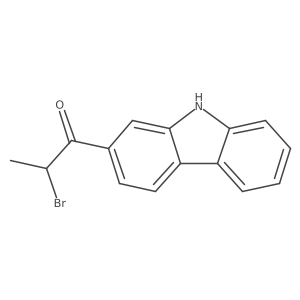 2-Bromo-1-(9H-carbazol-2-yl)-1-propanone Structure