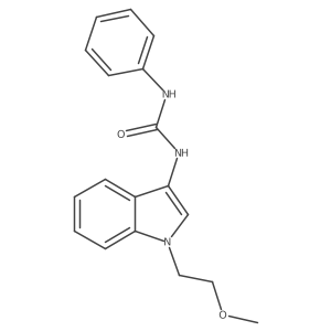 1-(1-(2-methoxyethyl)-1H-indol-3-yl)-3-phenylurea结构式