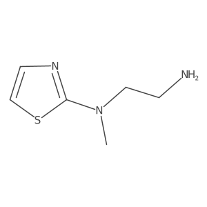 n1-Methyl-n1-(thiazol-2-yl)ethane-1,2-diamine结构式