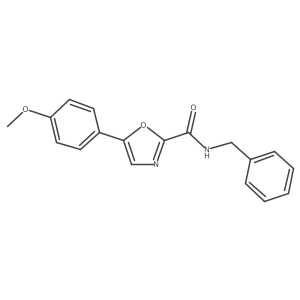 N-benzyl-5-(4-methoxyphenyl)oxazole-2-carboxamide Structure