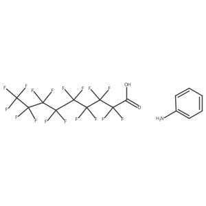 Heptadecafluorononanoic acid-aniline (1:1) Structure