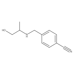 4-{[(1-Hydroxypropan-2-yl)amino]methyl}benzonitrile Structure
