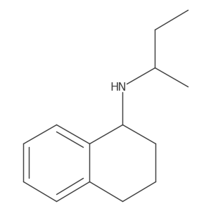 N-(butan-2-yl)-1,2,3,4-tetrahydronaphthalen-1-amine结构式