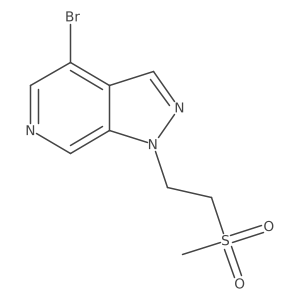4-bromo-1-(2-methanesulfonyl-ethyl)-1H-pyrazolo[3,4-c]pyridine Structure