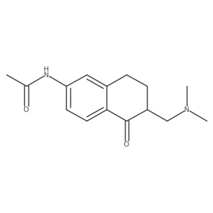 6-Acetamido-2-dimethylaminomethyl-1-tetralone结构式