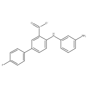 N1-(4a(2)-Fluoro-3-nitro[1,1a(2)-biphenyl]-4-yl)-1,3-benzenediamine Structure