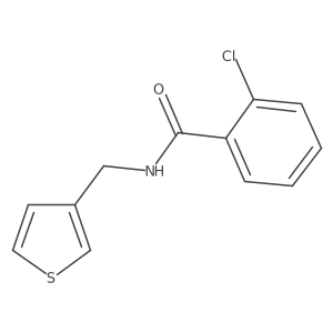 2-chloro-N-(thiophen-3-ylmethyl)benzamide结构式