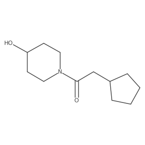 O=C(CC1CCCC1)N1CCC(O)CC1结构式