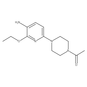 1-(4-(5-Amino-6-ethoxypyridin-2-yl)piperazin-1-yl)ethanone Structure