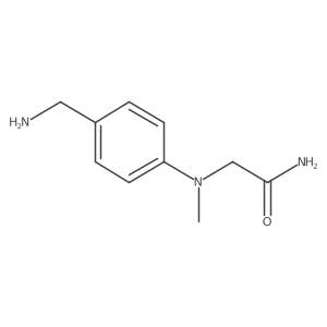 2-{[4-(Aminomethyl)phenyl](methyl)amino}acetamide Structure