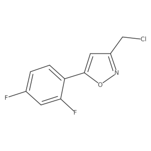 3-(Chloromethyl)-5-(2,4-difluorophenyl)isoxazole Structure