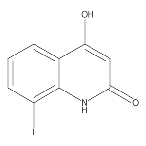 4-Hydroxy-8-iodoquinolin-2(1H)-one结构式