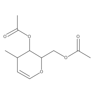 D-ribo-Hex-1-enitol, 1,5-anhydro-2,3-dideoxy-3-methyl-, diacetate Structure