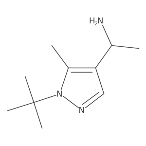1-(1-Tert-butyl-5-methylpyrazol-4-yl)ethanamine结构式