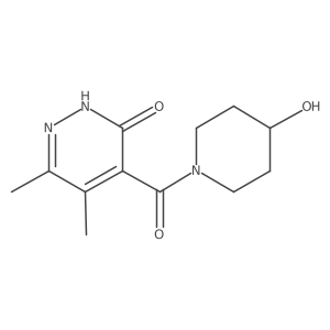 4-(4-Hydroxypiperidine-1-carbonyl)-5,6-dimethylpyridazin-3(2h)-one Structure