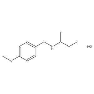 (Butan-2-yl)({[4-(methylsulfanyl)phenyl]methyl})amine hydrochloride结构式
