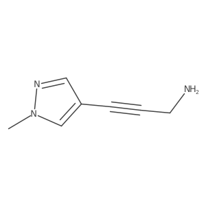 3-(1-methyl-1H-pyrazol-4-yl)prop-2-yn-1-amine Structure
