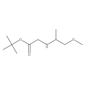 Tert-butyl 2-[(1-methoxypropan-2-yl)amino]acetate结构式