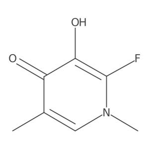 2-Fluoro-3-hydroxy-1,5-dimethylpyridin-4-one Structure