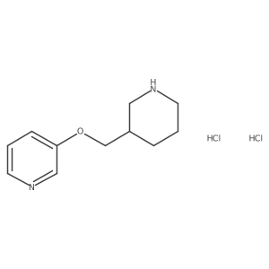 3-[(3-Pyridinyloxy)methyl]piperidine dihydrochloride结构式