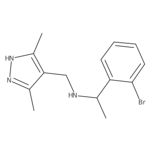 N-[1-(2-Bromophenyl)ethyl]-3,5-dimethyl-1H-pyrazole-4-methanamine Structure